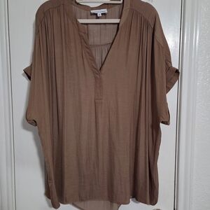 Gibson Latimer Brown Blouse
